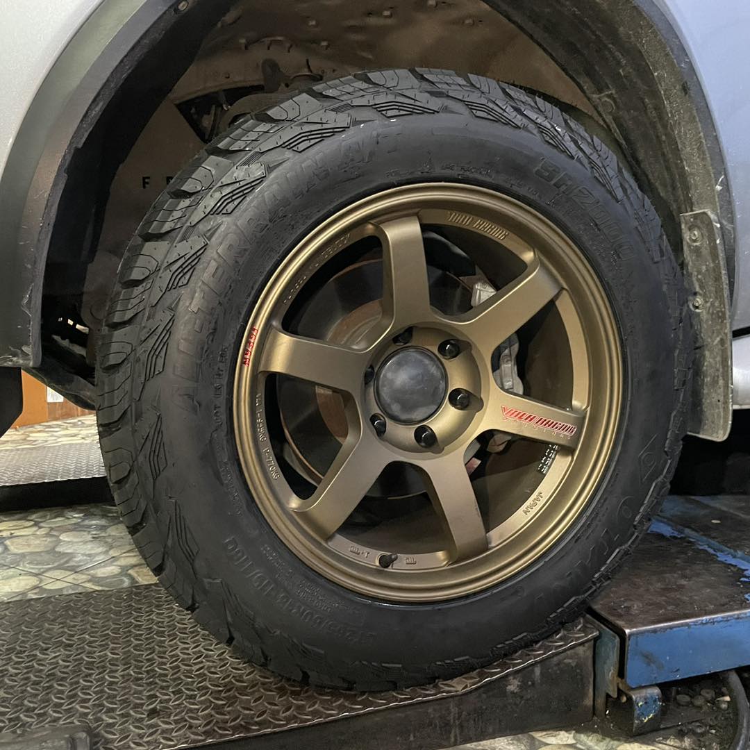 #TOYOTA_FORTUNER❤️ #ยางสายลุย หล่อดุดัน #ยางโอตานิ OTANI SA2000 265/60R18ยางAll-Terrian ยางสาย #มั่นใจใช้ยางโอตานิ #ล้อแม็กซ์ใหม่TE3718X9 ET0 6X139.7 Predator PD-34N❤️ เลเซอร์แดง