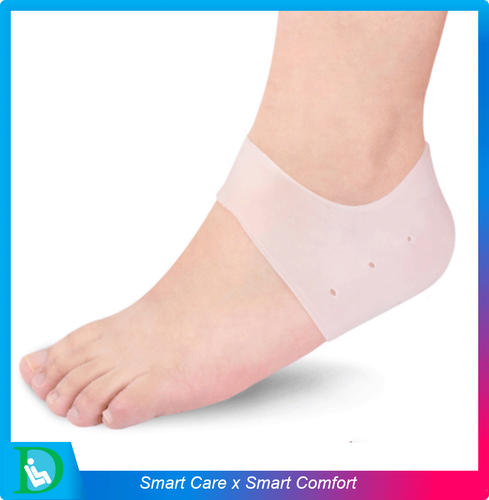 FIT360 ซิลิโคนถนอมส้นเท้า รักษาส้นเท้าแตก รองช้ำ (N) (สีขาว) ซิลิโคนยางนิ่ม ซิลิโคนหุ้มส้นเท้า ซิลิโคนรองส้นเท้า ซิลิโคนส้นเท้า ซิลิโคนเท้าแตก รักษาส้นเท้าแตก
