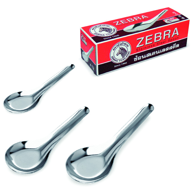 100000 ช้อนจีน ใหญ่ ตราหัวม้าลาย กุรุส (12 โหล/กุรุส)