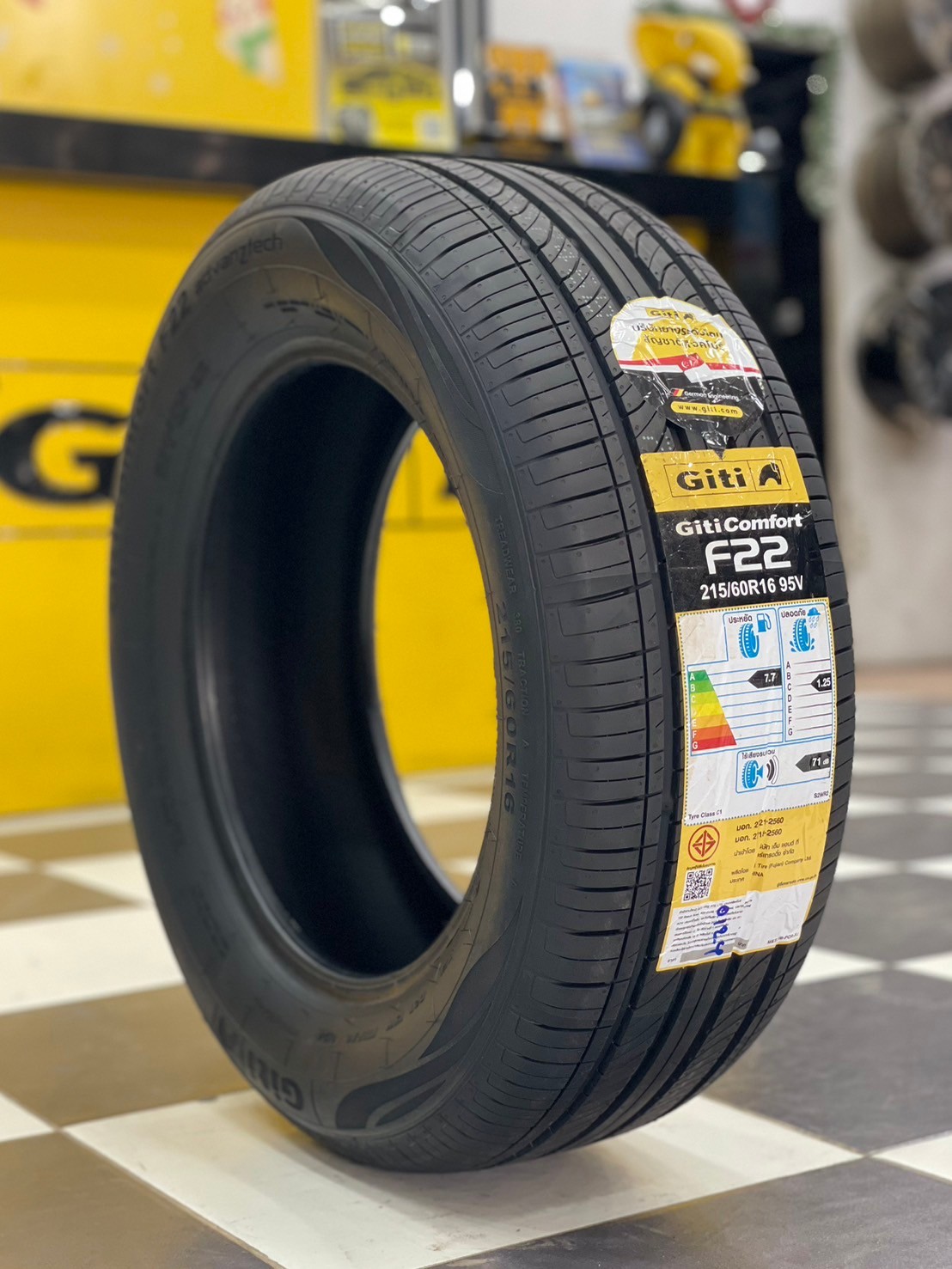 GITI Comfort F22 215/60R16 ยางคุณภาพดีนุ่มเงียบ ยางใหม่ปี2024