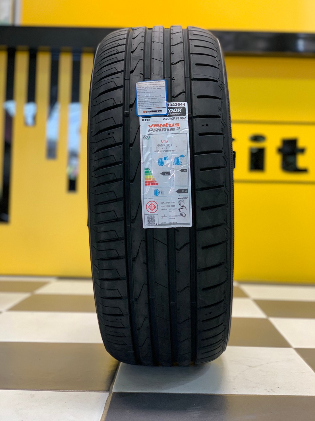 HANKOOK VENTUS PRIME3 K125 ขนาด 235/50R19 ยางสมรรถนะสูง นุ่มเงียบ New2021