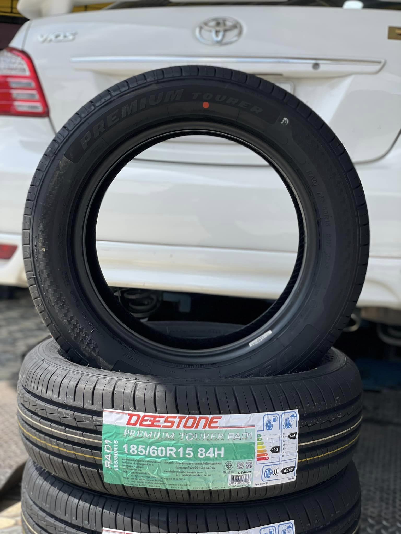 🚘#TOYOTA_VIOS เปลี่ยนยาง #DEESTONE_RA01 #185/60R15