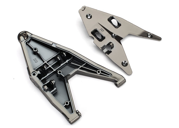 8532X Suspension arm, lower right/ arm insert (satin black chrome-plated) (assembled with hollow ball)