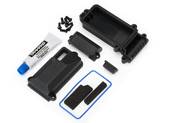 8224 Box, receiver (sealed)/ wire cover/ foam pads/ silicone grease/ 3x8 BCS (5)/ 2.5x8 CS (2), TRX-4, TRX-6