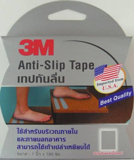 3M®Anti-slip Tape Grey 1inch x180 cm 3เอ็ม®เทปกันลื่นใช้ภายนอกอาคาร หยาบ สีเทา ขนาด 1 นิ้วx 180 ซม.