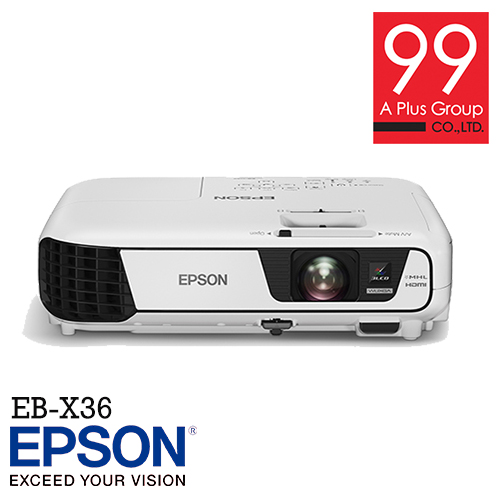 โปรเจคเตอร์ Epson EB-X36 XGA Brightness 3,600 lumens installation projector