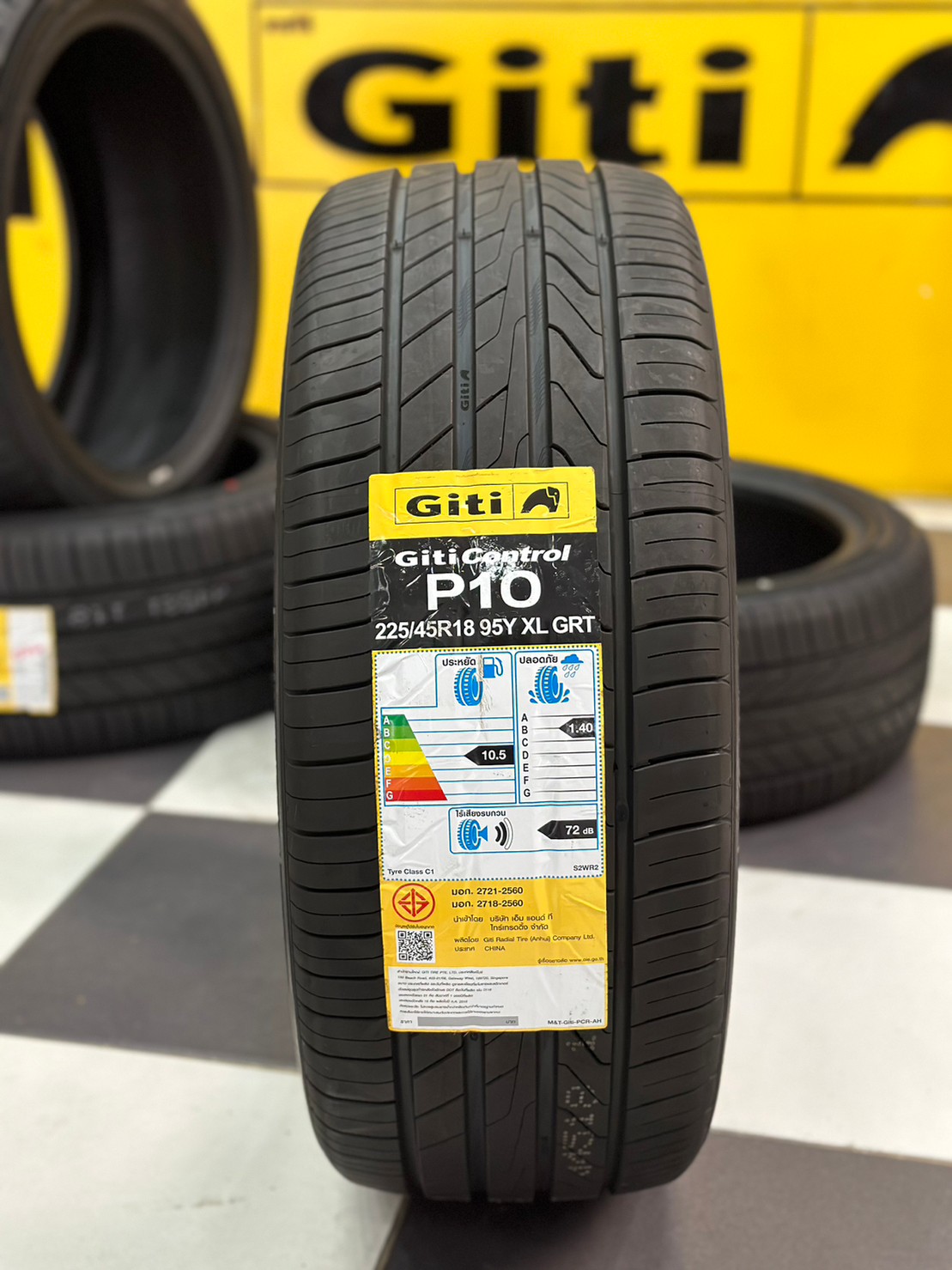 GITI Runflat ยางจีที รันแฟลต GITI Control P10 225/45RF18 GITI Control P10 245/40RF18