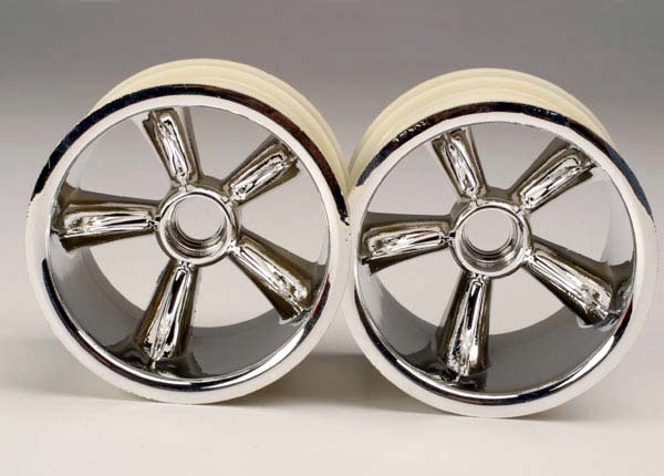 4174 TRX Pro-Star chrome wheels (2) (front) (for 2.2" tires)