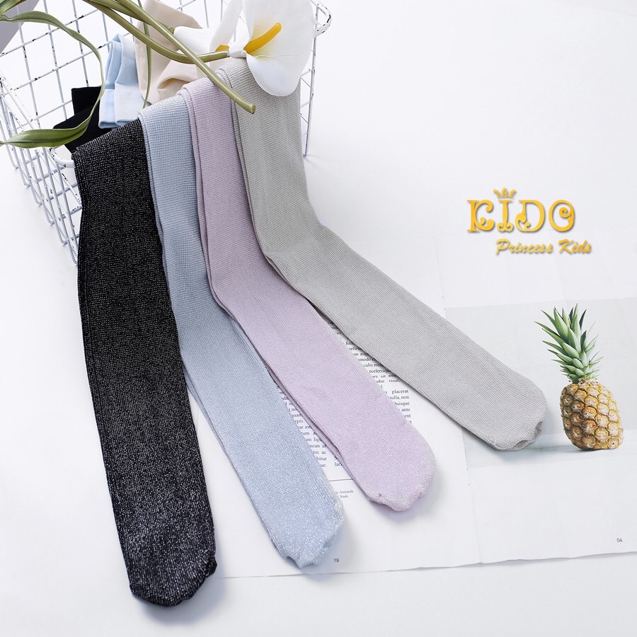 ถุงน่องเด็ก(หน้าร้านอยู่รัชดา)L16S36 สีดำผ้าเงาวิ้งๆแบบทึบ