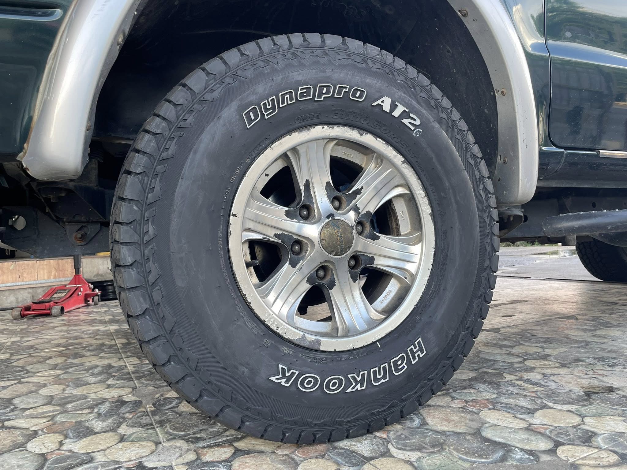 🛞❤️ #FORD_RANGER 🚘เปลี่ยนยาง 🛞🐘#HANKOOK_AT2_31X10.5R15