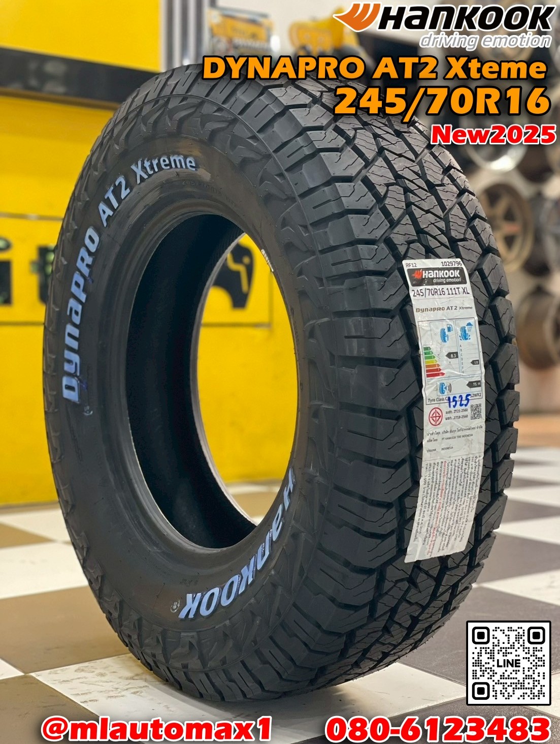 HANKOOK Dynapro AT2 Xtreme (RF12) 245/70R16 ยางใหม่ปี2025