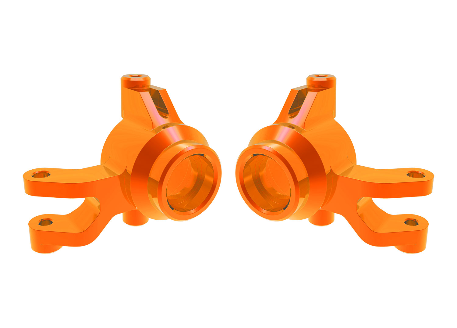 10734-ORNG Orange Aluminum Steering Blocks (L&R)