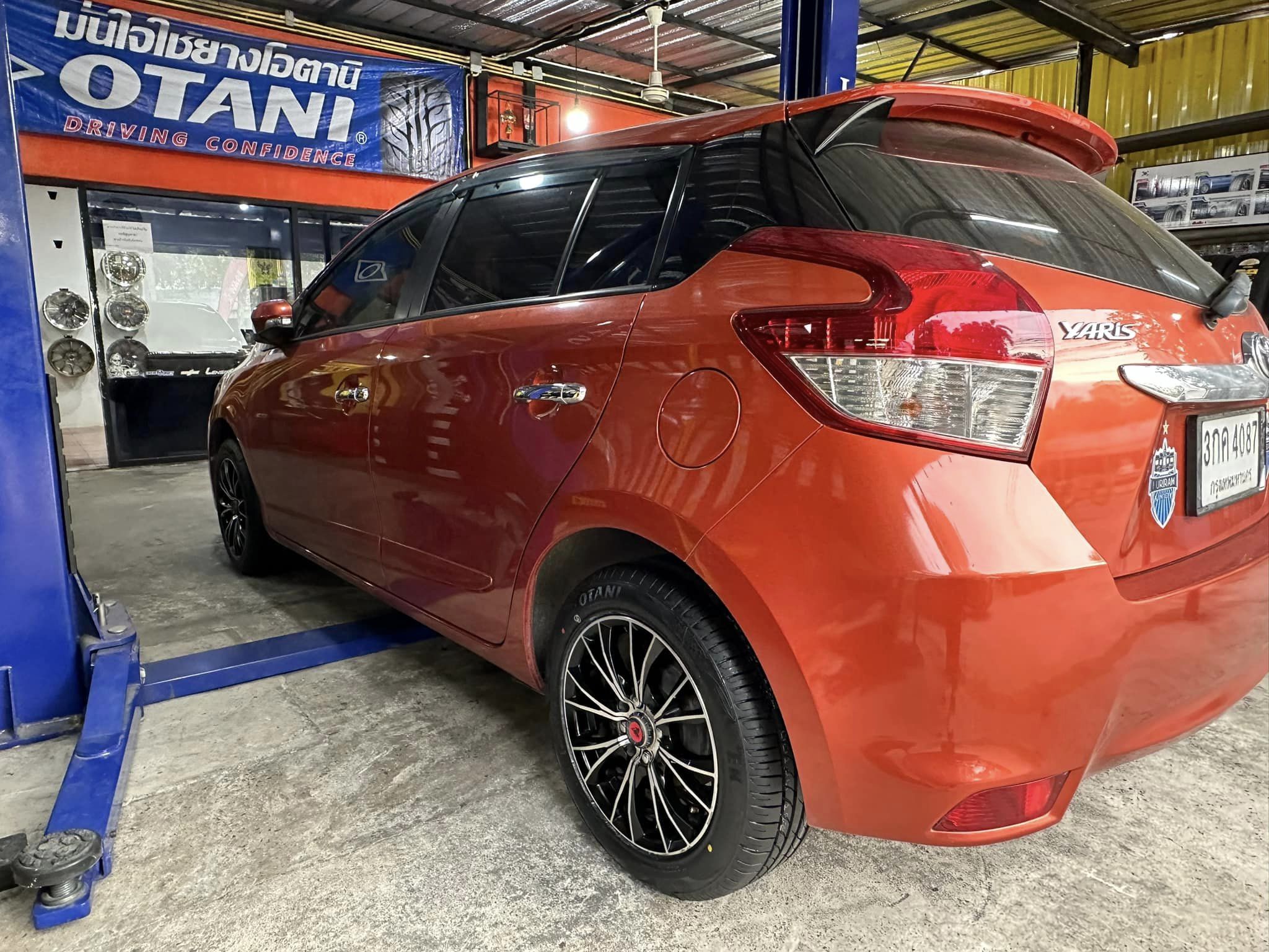 🚘#TOYOTA_YARIS🚗 🛞OTANI #EK1000 195/55R15🔥 🔥 ยางใหม่ปี2024 🔥🔥