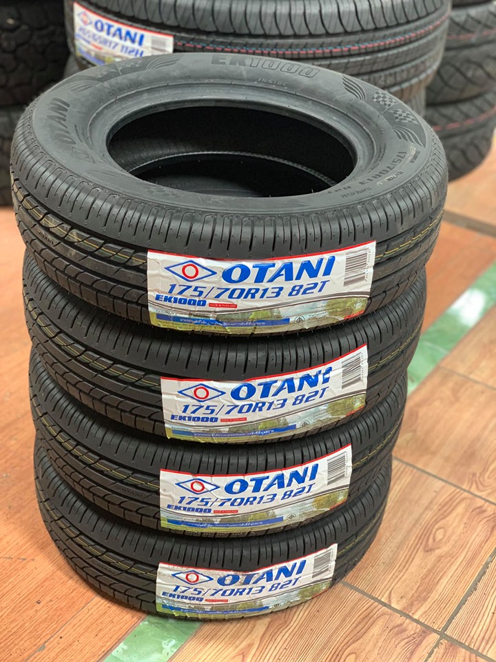 ยางใหม่ Otani EK1000 175/70R13 ยางไทย ยางใหม่ปี2020 ราคาพิเศษพร้อมติดตั้งฟรี สามารถสอบถามเพิ่มเติมได้ค่ะ