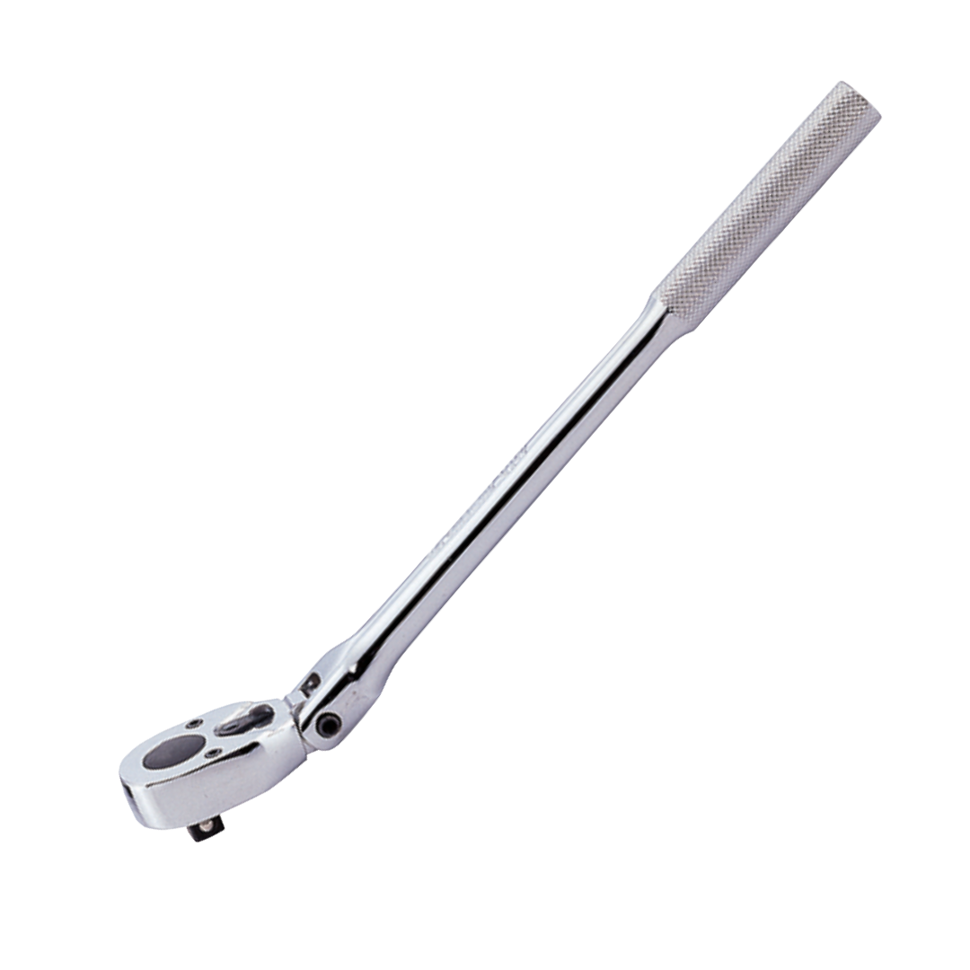 ด้ามฟรี ด้ามเหล็กกลิ้งลาย คอพับ ขนาด 3/8"/11" 24T No.3789-11F KING TONY