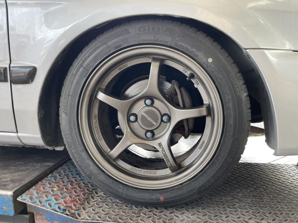 #TOYOTA_SOLUNA🛞เปลี่ยนยาง #GITI_SynergyE1 195/50R15