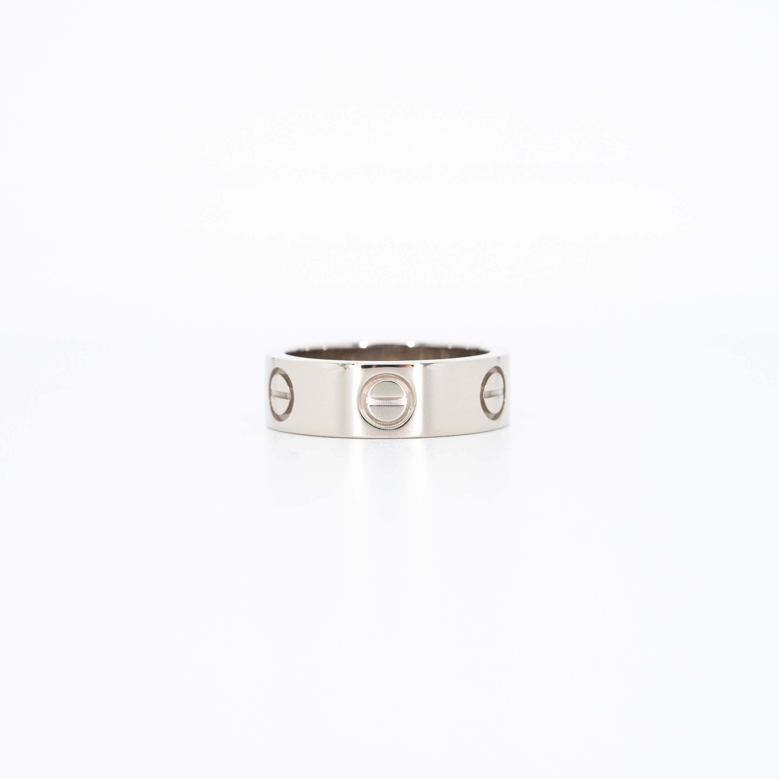 แหวน Cartier Love ทองขาว18K ไซส์ 47# (Used)