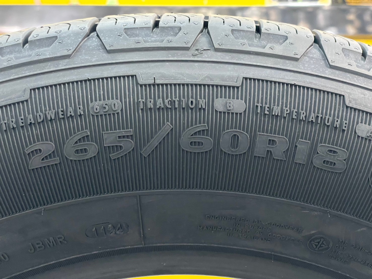 ยางใหม่กู๊ดเยียร์ GOODYEAR WRANGLER TERRITORY HT 265/60R18 ยางใหม่ปี2024