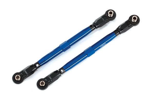 8997X Toe links, front (TUBES blue-anodized, 6061-T6 aluminum) (2) (for use with #8995 WideMaxx™ suspension kit)