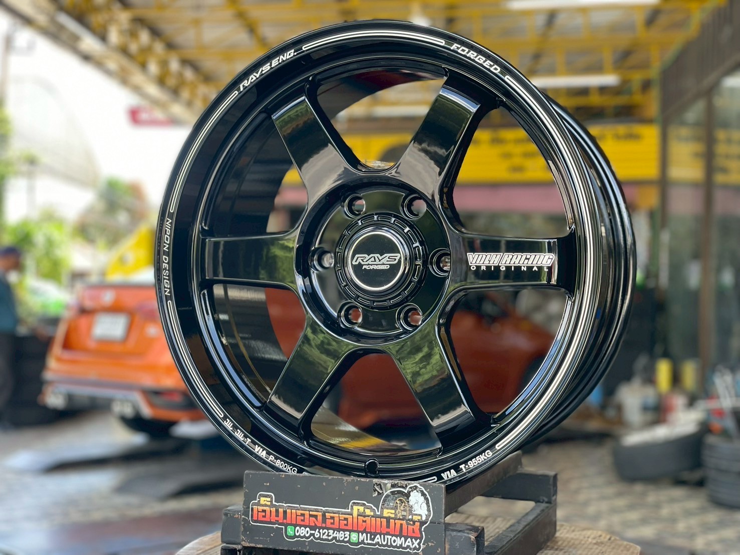 ล้อแม็กซ์ใหม่ขอบ18" #Wheels Performance #TE37 ขอบ18 สีดำเงา ล้อเลเซอร์ตัวหนังสือสีขาว #Model WP270 18x8.5 ET35 6x139.7