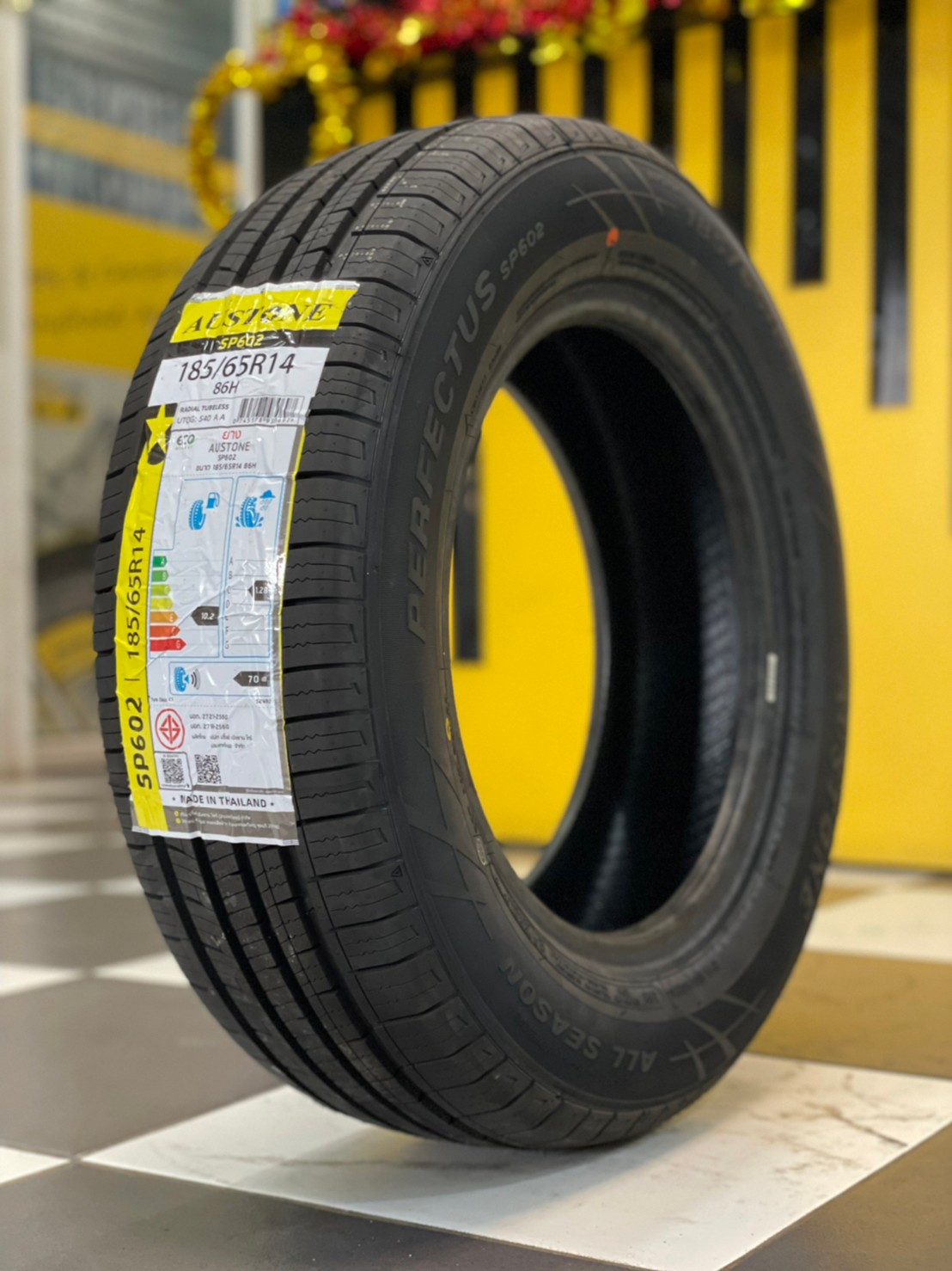 🛞 ยางใหม่AUSTONE SP602 185/65R14 ยางใหม่ปี2025