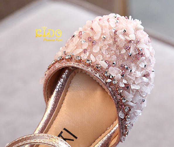 รองเท้าออกงานเด็ก(หน้าร้านอยู่รัชดา ลองได้)H138 สีชมพู