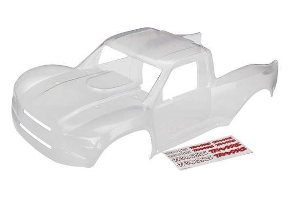 8511 Body, Desert Racer (clear, trimmed, requires painting)/ decal sheet
