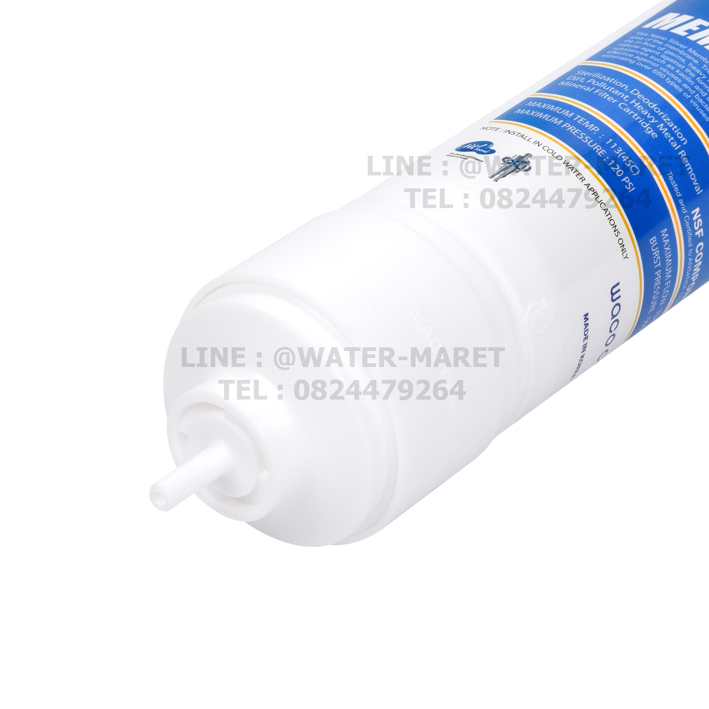 ไส้กรองน้ํา WACO Inline NANO SILVER MEMBRANE FILTER 0.001 ไมครอน