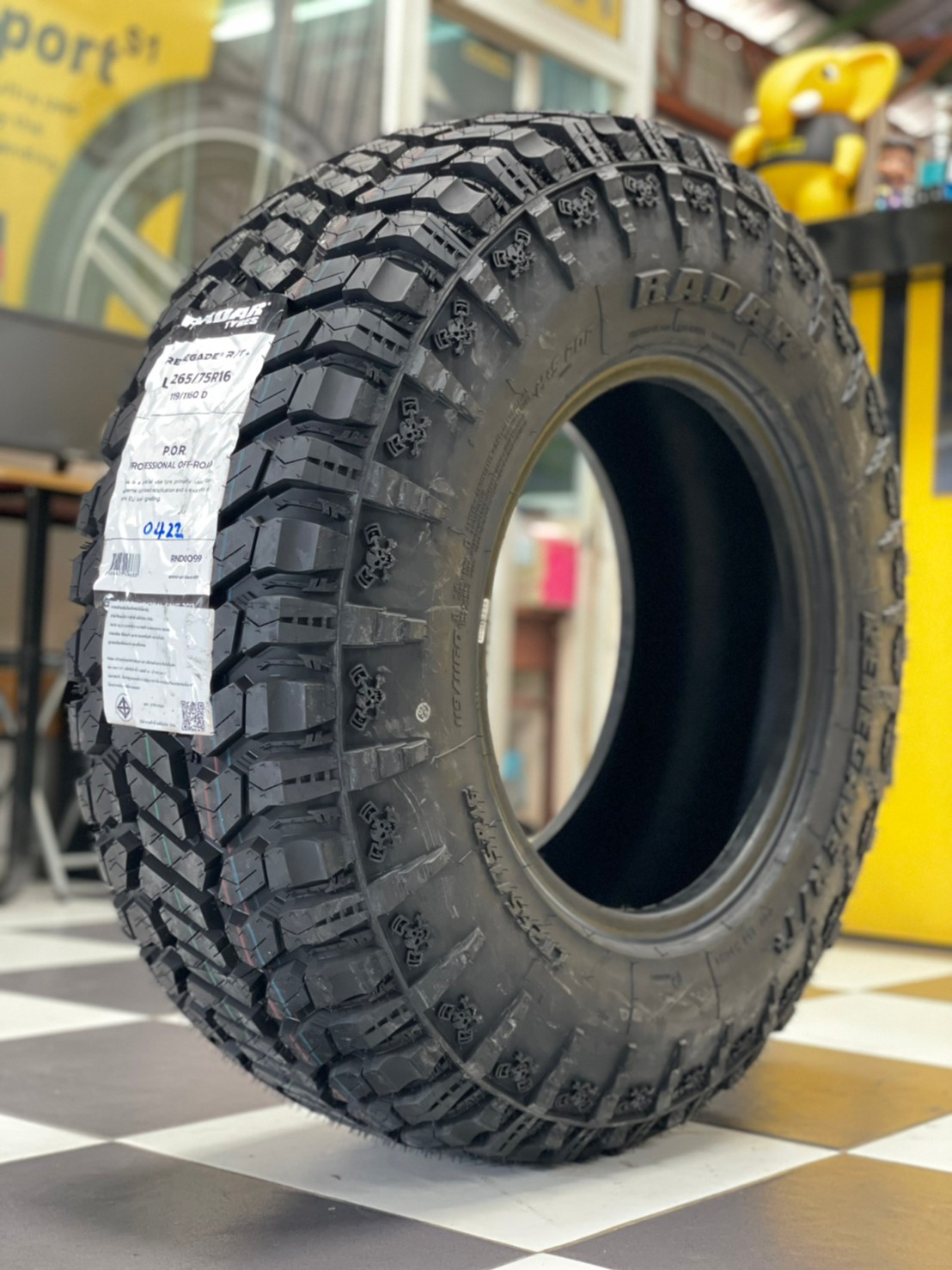 265/75R16 ยาง RADAR Renegade M/T ยางใหม่ปี2022