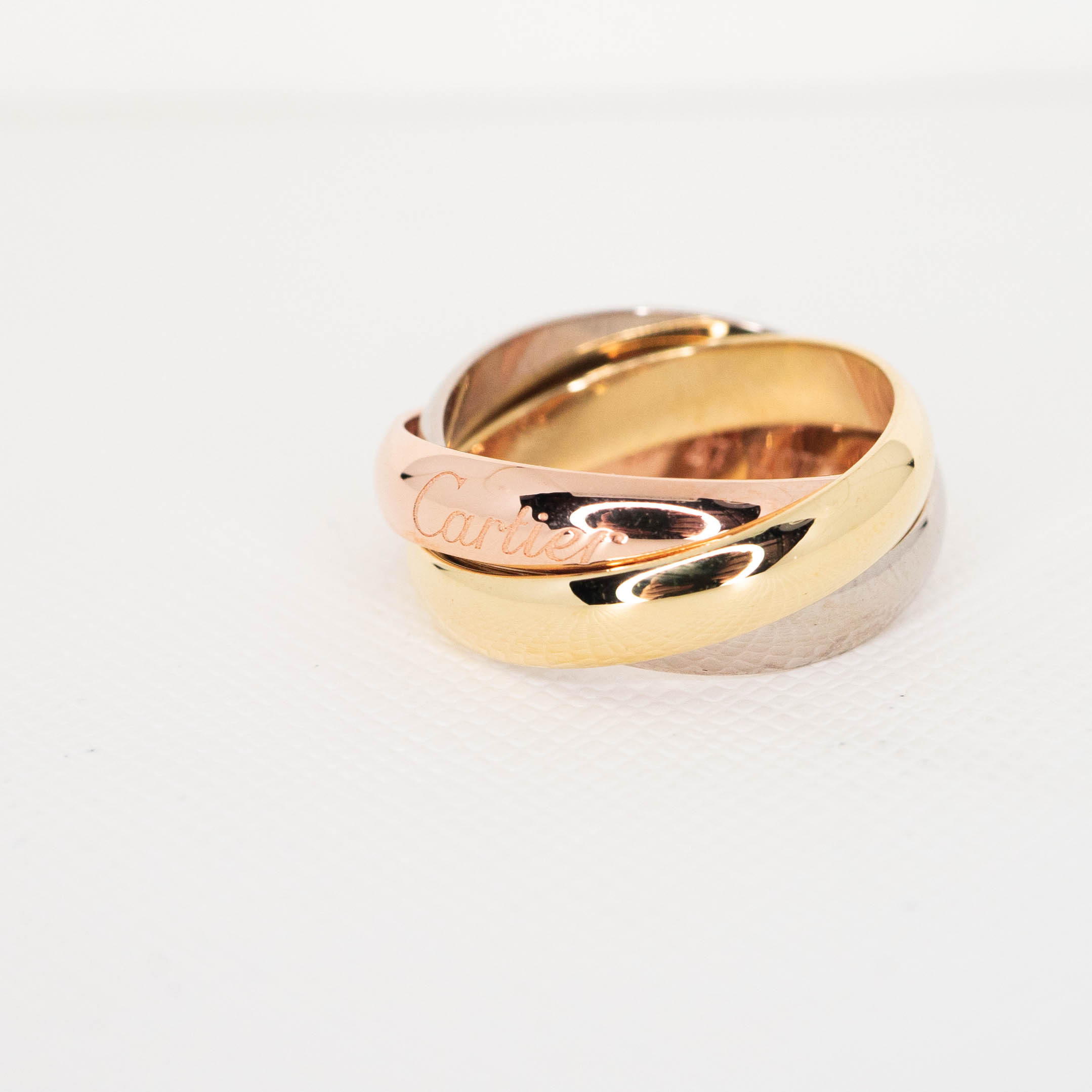 แหวน Cartier Trinity ทองคำ3สี18K ไซส์ 47# (Used) +การ์ด