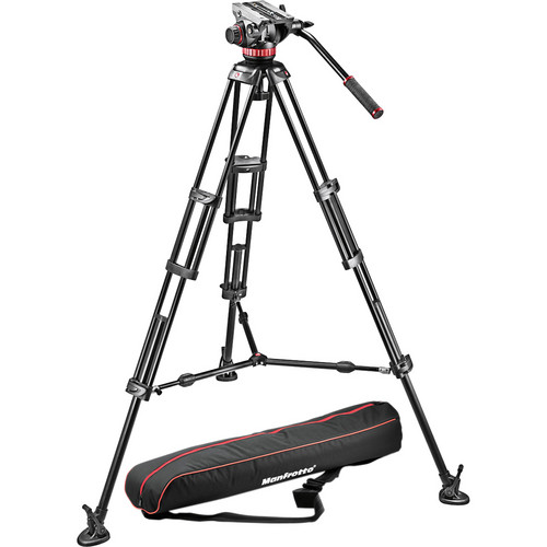 ขาตั้งกล้องวีดีโอ Manfrotto MVH502A Fluid Head and 546B Tripod System with Carrying Bag