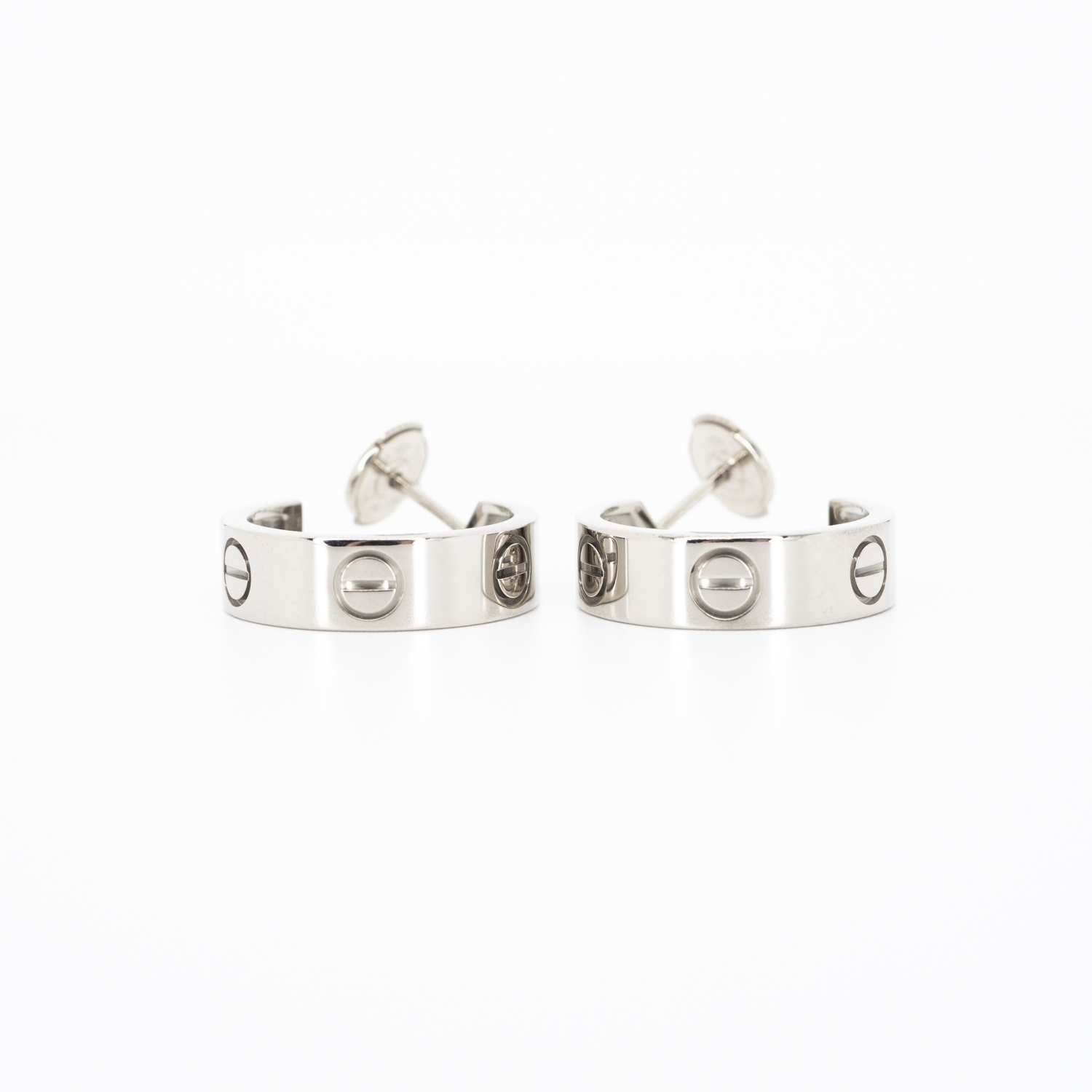 ต่างหู Cartier Love Earring ทองขาว18K (Used) +กล่อง