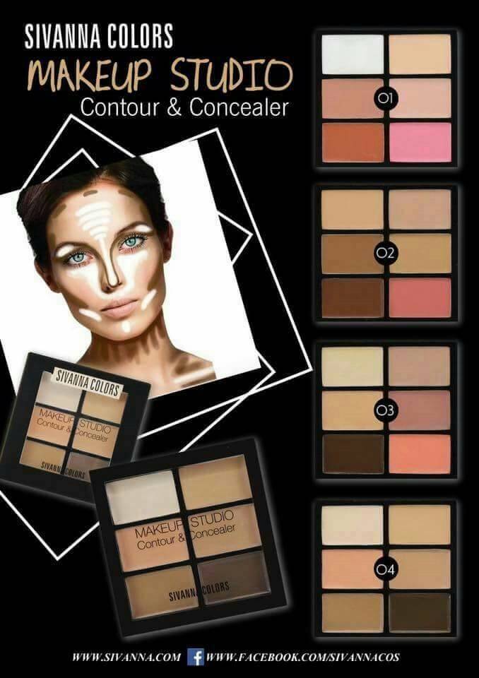 Sivanna Colors MakeUp Studio Contour & Concealer คอนทัวร์ และ คอนซีลเลอร์
