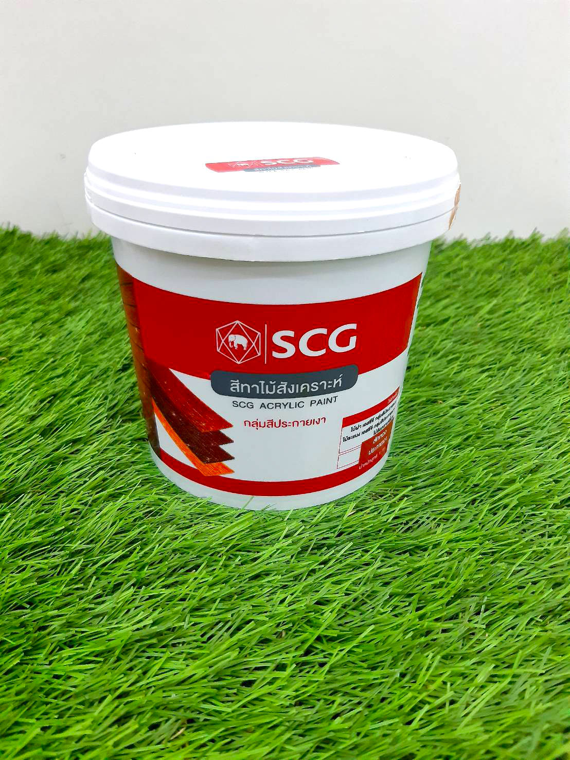 SCG สีทาไม้สังเคราะห์ กลุ่มสีประกายเงา สีสักทองประกายเงา น้ำหนัก 1 กก.
