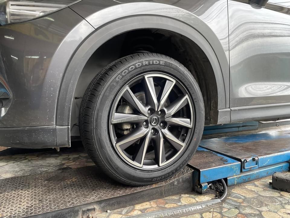 #MAZDA_CX5 🚘เปลี่ยนยาง 🛞🐘#GOODRIDE_SU320_225/55R19