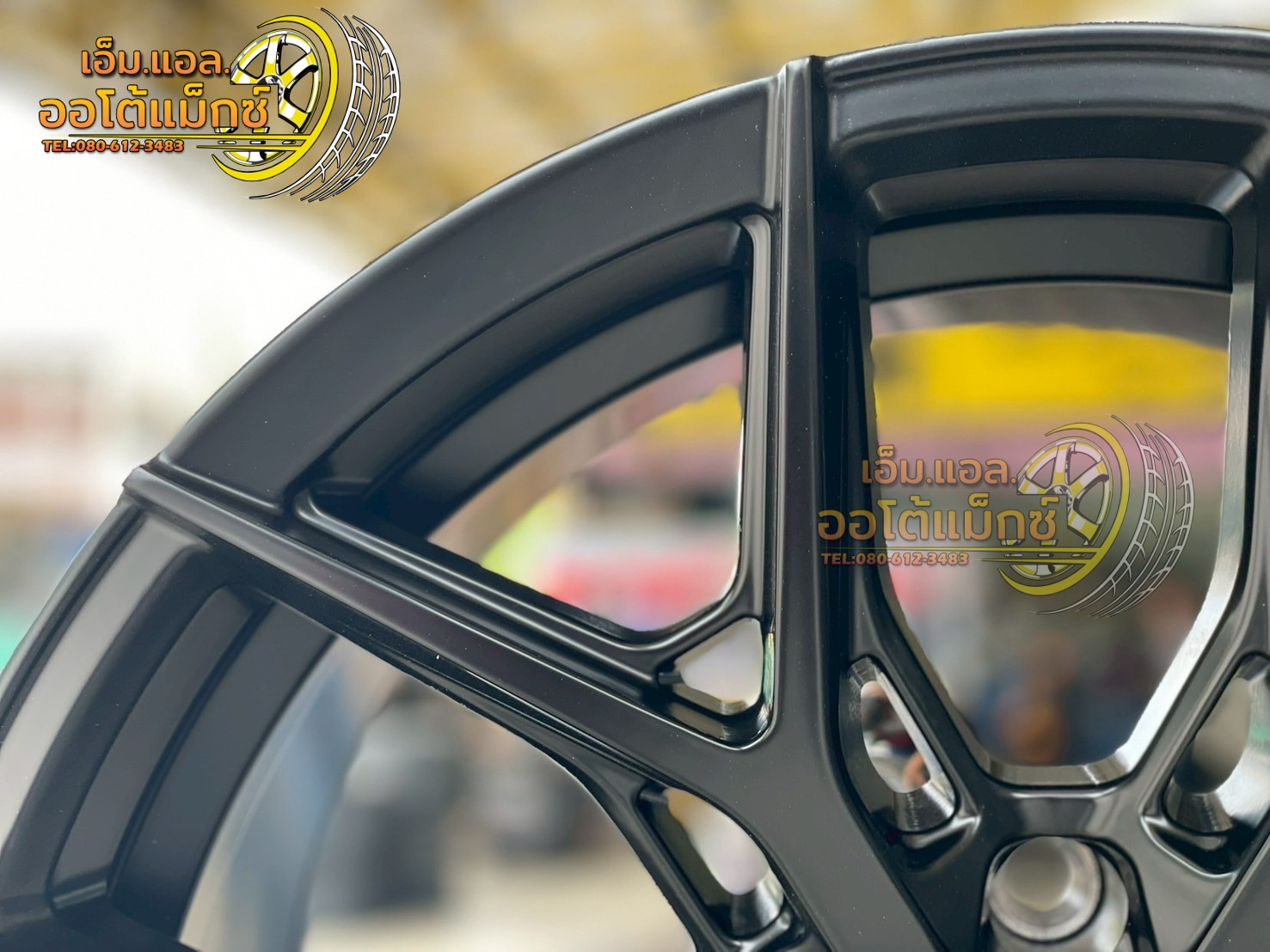 ล้อแม็กซ์ขอบ18 #OASIS_WHEEL #H-6 Flow Forming ขนาด18 ET0 6x139.7 MATT BLACK