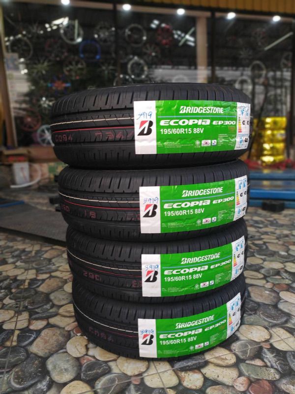 Bridgestone EP300 195-60R15 ยางใหม่คุณภาพดี พร้อมติดตั้งฟรี