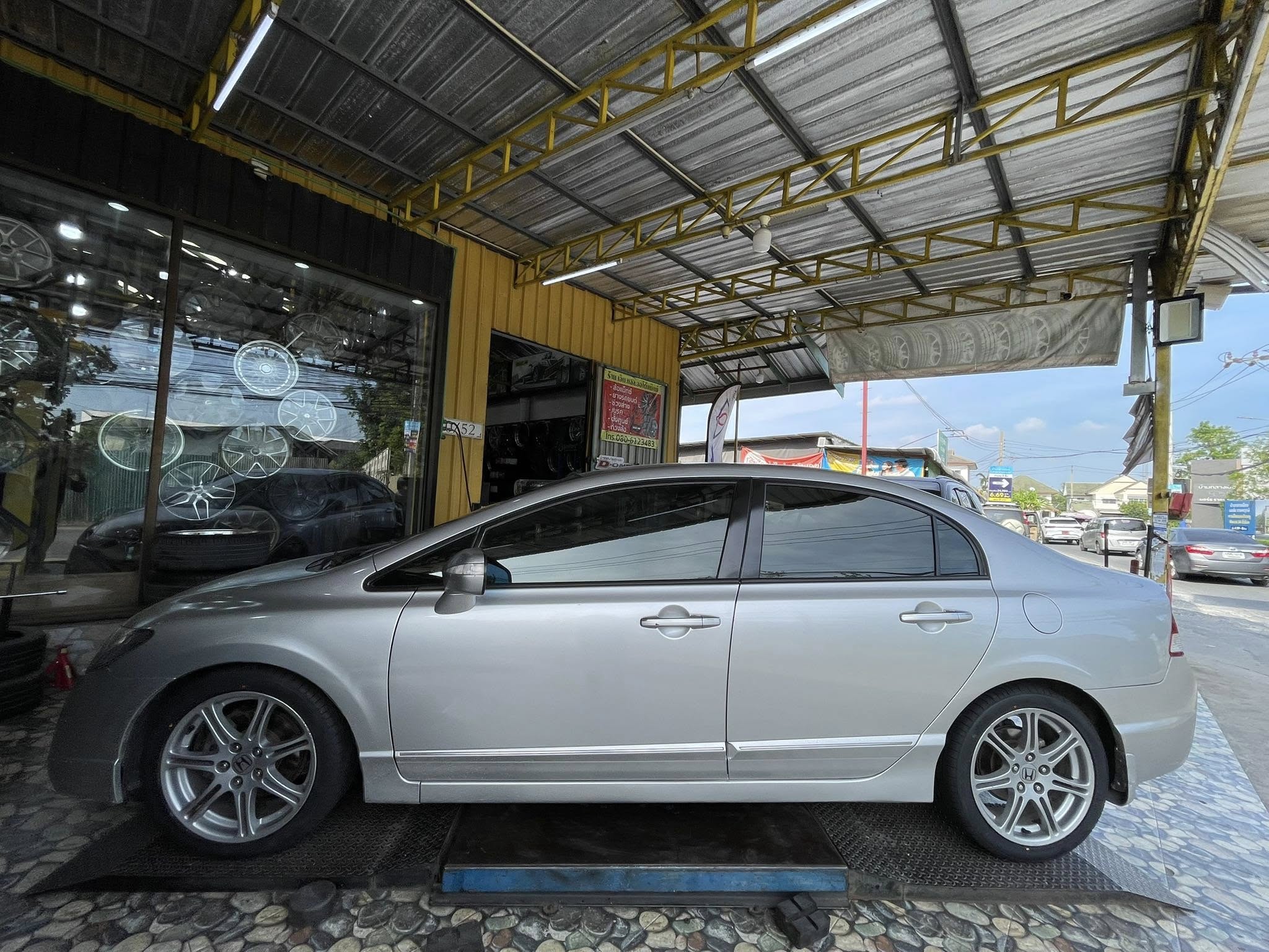 #HONDA_CIVIC 🚘เปลี่ยนยาง 🛞🐘#OTANI_KC2000_215/45R17