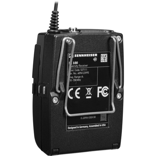 Sennheiser ew 112-p G3 Camera-Mount Wireless Microphone System with ME 2 Lavalier Mic - A (516-558 MHz)