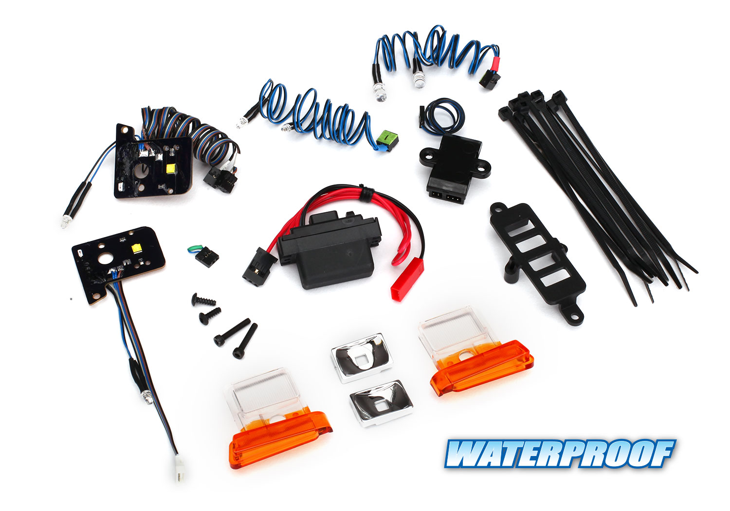 8035 LED light set, complete with power supply, TRX-4 (contains headlights, tail lights, side marker lights, & distribution block) (fits #8010 body)