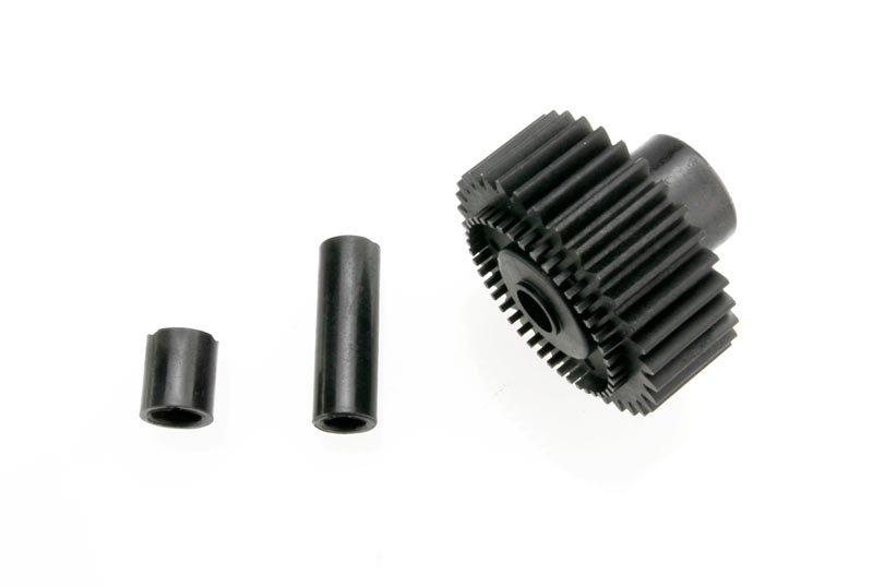 3984X Output gear, 33-tooth (1)/ spacers (2)