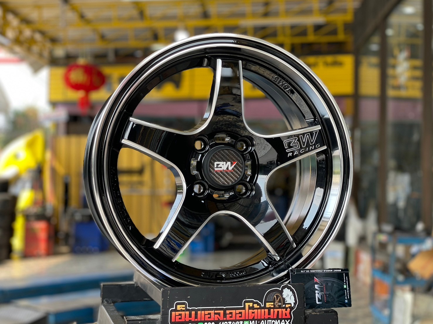 ล้อแม็กใหม่เวลขอบ15 #Weld #ฺBrightwheel #BW-63 ขอบ15 กว้าง7 ออฟ38 4รู100 สีดำขอบเงิน