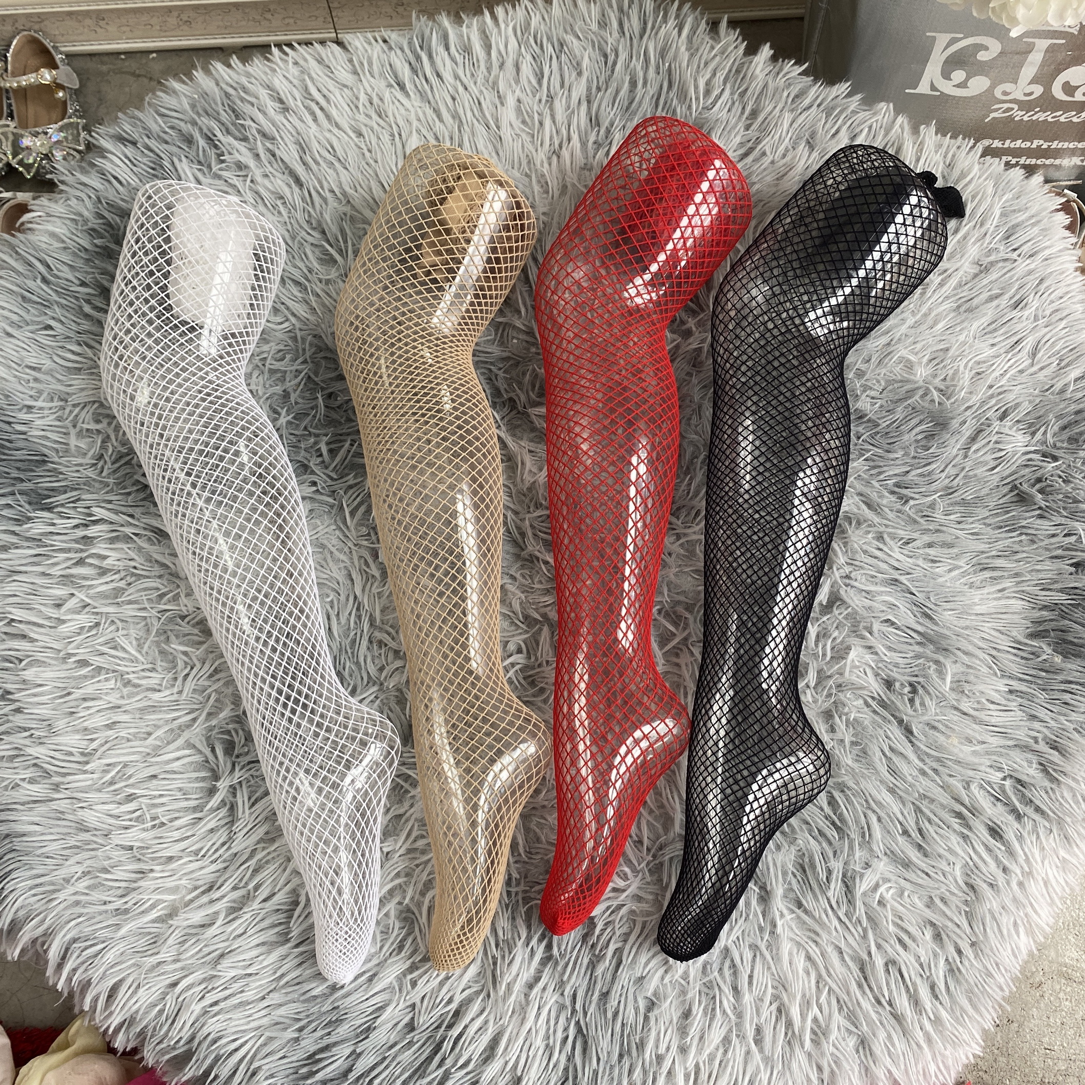 ถุงน่องเด็ก(หน้าร้านอยู่รัชดา)L202 สีขาว ถุงน่องตาข่าย