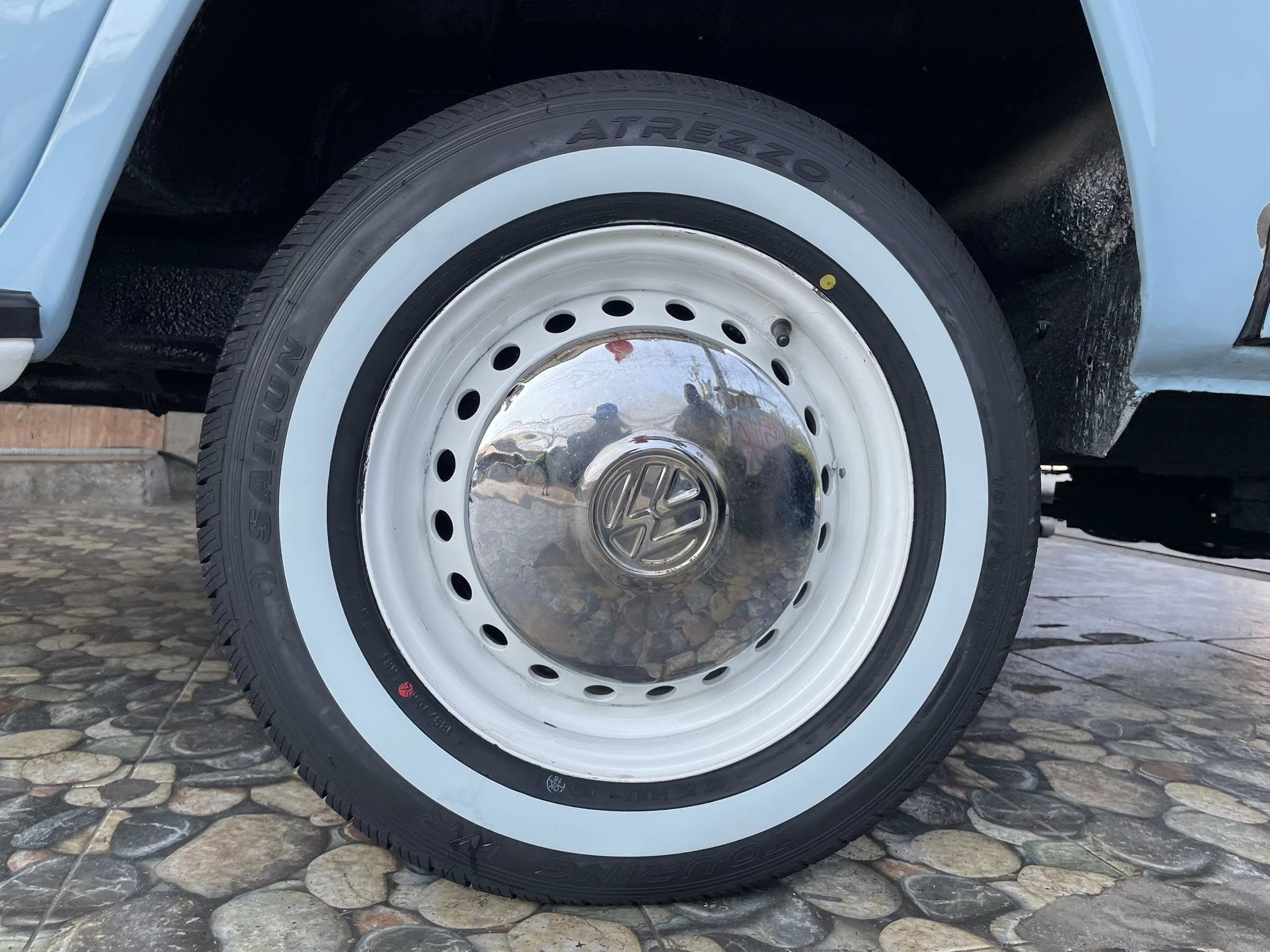 🛞❤️ #Volkswagen_Samba 🚘เปลี่ยนยาง 🛞🐘#SAILUN ขอบขาว185/70R14