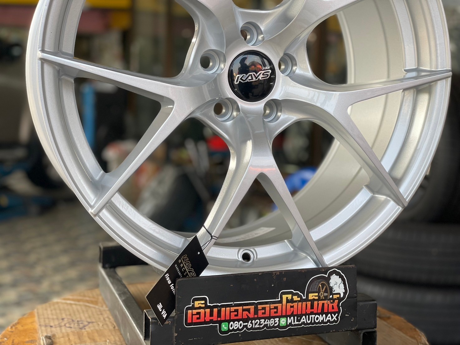 #ล้อแม็กซ์ใหม่ขอบ18 #5รู100 #ล้อแม็กซ์18 #KAYS 18x8.5 ET35 5x100 สีซิลเวอร์