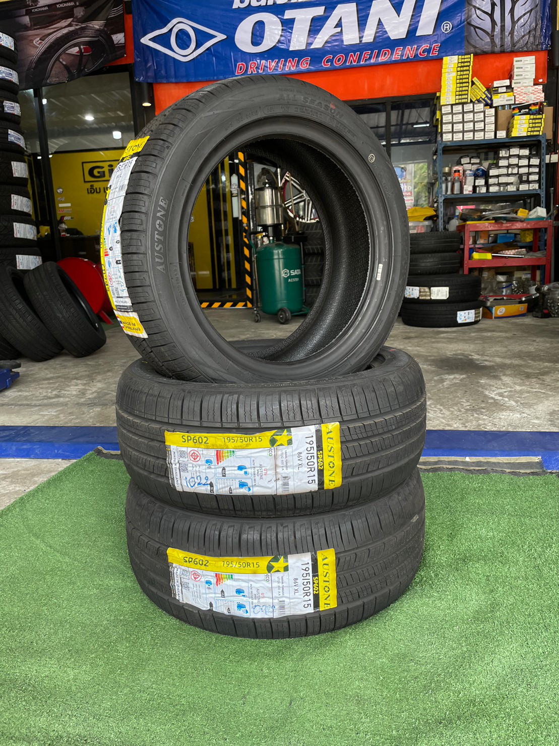 ยางใหม่ยางไทย AUSTONE SP602 195/50R15