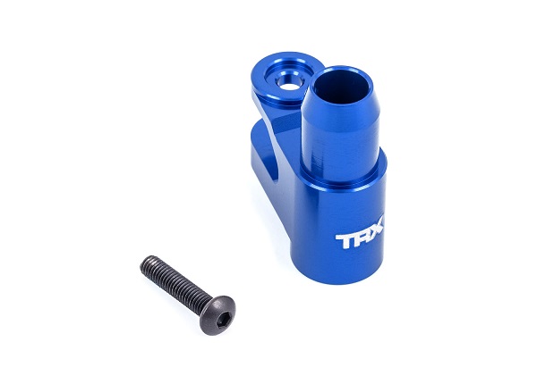 7747-BLUE Servo horn, steering, 6061-T6 aluminum (blue-anodized)