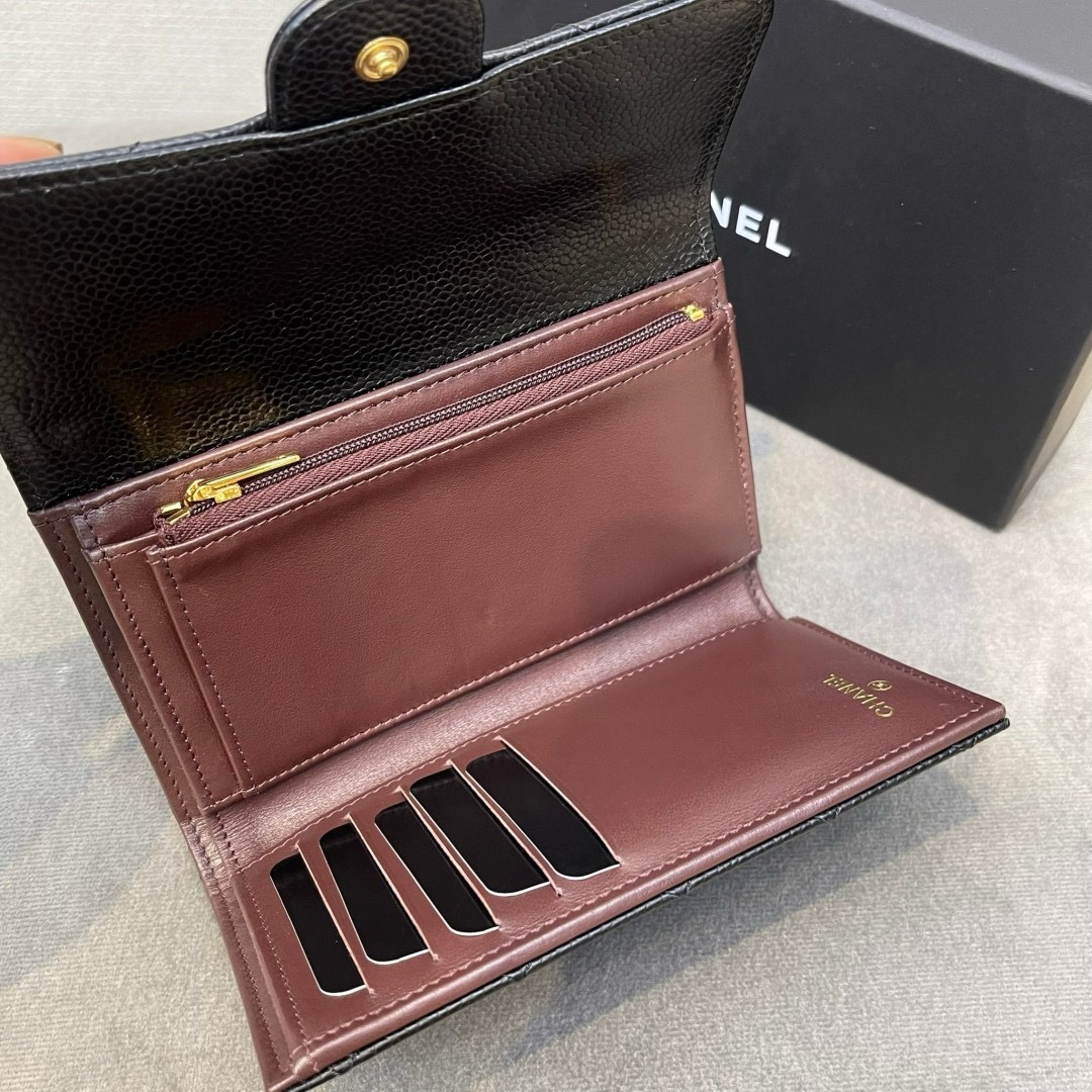 กระเป๋าสตางค์Chanel Wallet Medium Cavair