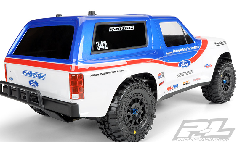 PRO-3423-00 1/10 1981 Ford Bronco Clear Body: Short Course (ใส่ได้กับ Slash2WD, Slash4X4 ต้องเปลี่ยนเสาบอดี้)