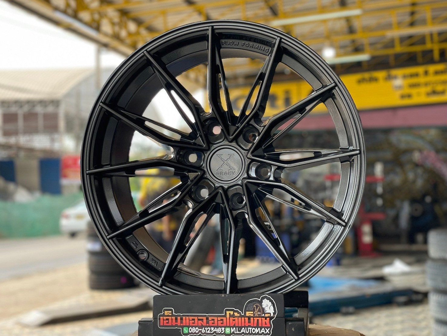 #ล้อแม็กซ์ใหม่ขอบ18 #สีเทาดำ #GRAXY X-08 18x9 ET0 6x139.7 สวยหรูราคาสบายกระเป๋า สำหรับรถกระบะและSUV